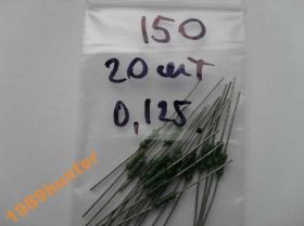 Резистори Резисторы ^/--/^ Резисторы 150 Ом 0,125 Вт (20 /--/ шт.) ^_^^^ Резистори 150 Ом 0,125 Вт (20 /--/ шт.) - фото фото фото