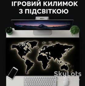 Килимки Коврики ^/--/^ Игровой коврик для мыши, увеличенный размер, тканевая поверхность и нескользящая основа 80*30 см ^_^^^ Ігровий килимок для миші, збільшений розмір, тканинна поверхня і нековзна основа 80 * 30 см - фото фото фото