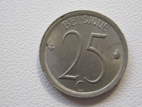 Бельгія Бельгия ^/--/^ Бельгия 25 сантимов 1972 года BELGIQUE 36766 ^_^^^ Бельгія 25 сантимів 1972 BELGIQUE 36766 - фото фото фото