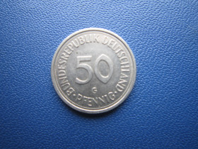 НДР, ФРН ГДР, ФРГ ^/--/^ Монета 50 пфенігів Німеччина ФРН 1989 G ^_^^^ Монета 50 пфеннигов Германия ФРГ 1989 G - фото фото фото