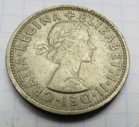 Єлизавета II (до ) Елизавета II (до ) ^/--/^ Великобритания 2 шиллинга  (флорин), 1966 г. ^_^^^ Велика Британія 2 шилінги (флорин), 1966 - фото фото фото