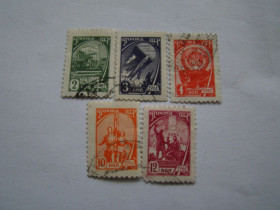 СРСР - СССР - ^/--/^ СССР, Михель  (2009), 2435-2437,2439,2502, Стандартный выпуск. ^_^^^ СРСР, Міхель (2009), 2435-2437,2439,2502, Стандартний випуск. - фото фото фото