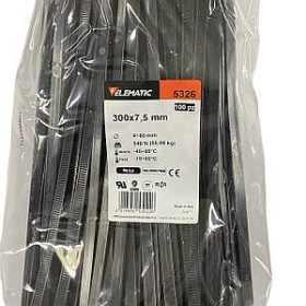 Інші інструменти Другие инструменты ^/--/^ Стяжка кабельна Elematic 7.5 ×300 ^_^^^ Стяжка кабельная Elematic 7.5 × 300 - фото фото фото
