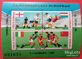 Румунія Румыния ^/--/^ Румыния 1988 спорт футбол Mi блок 242 MNH ^_^^^ Румунія 1988 спорт футбол Mi блок 242 MNH - фото фото фото