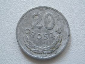 - року - года ^/--/^ Польша 20 грошей 1976 года #14486 ^_^^^ Польща 20 грошей 1976 року #14486 - фото фото фото