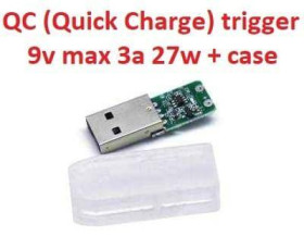 Інше Другое ^/--/^ Quick Charge (QC) USB type-A (male) trigger триггер 9 /--/ v max 3 /--/ a 27 /--/ w + корпус (A class) 1 день гар. ^_^^^ Quick Charge (QC) USB type-A (male) trigger тригер 9 /--/ v max 3 /--/ a 27 /--/ w + корпус (A class) 1 день гар. - фото фото фото