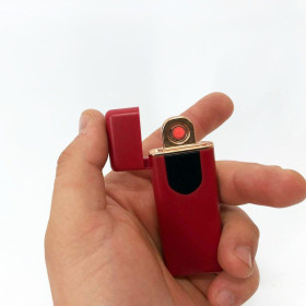 Запальнички Зажигалки ^/--/^ Електрозапальничка USB ZGP ABS, сенсорна електрична запальничка спіральна. Колір: червоний   (ws /--/ 41541) ^_^^^ Электрозажигалка USB ZGP ABS, сенсорная электрическая зажигалка спиральная. Цвет: красный (ws /--/ 41541) - фото фото фото
