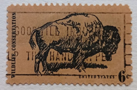 Північна Америка Северная Америка ^/--/^ США 1970 Бизон, гашеная ^_^^^ США 1970 Бізон, гашена - фото фото фото