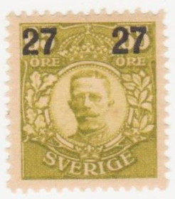 Скандинавія Скандинавия ^/--/^ Швеция 1918  г. № 113 ** ^_^^^ Швеція 1918 No 113 ** - фото фото фото