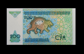 Узбекистан Узбекистан ^/--/^ Узбекистан 200 сом 1997 рік - UNC - без обігу ^_^^^ Узбекистан 200 сом 1997 год - UNC - без обращения - фото фото фото
