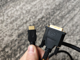 Інше Другое ^/--/^ Кабель HDMI — DVI-D  (Dual Link) в нейлоновой оплетке / Позолоченные штекеры ^_^^^ Кабель HDMI — DVI-D (Dual Link) в нейлоновій оплетці / Позолочені штекери - фото фото фото