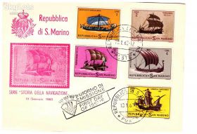 Тематичні колекції Тематические коллекции ^/--/^ Флот Сан Марино 1963 г - ХМК - СГ - КПД - НЕ ЧАСТО ^_^^^ Флот Сан Марино 1963 р - ХМК - СГ - ККД - НЕ ЧАСТО - фото фото фото