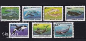 Фауна Фауна ^/--/^ Фауна . Гвинея Биссау 1984 г MNH - киты , касатки , дельфины ^_^^^ Фауна . Гвінея Біссау 1984 р MNH - кити, дотику , дельфіни - фото фото фото