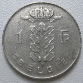 Бельгія Бельгия ^/--/^ Бельгія 1 франк 1973 року Belgie 42638 ^_^^^ Бельгия 1 франк 1973 года Belgie 42638 - фото фото фото