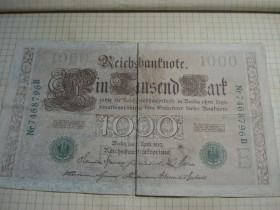 Німеччина Германия ^/--/^ 1000 /--/ марк 1910 Німеччина ^_^^^ 1000 /--/ марк 1910 Германия - фото фото фото