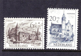 Балтійські країни Балтийские страны ^/--/^ ZM Нидерланды  1951 г  MNH  - замки ^_^^^ ZM Нідерланди 1951 MNH - замки - фото фото фото