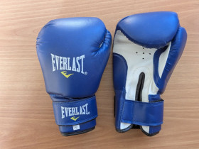 Рукавички Перчатки ^/--/^ Боксерські рукавички EVERLAST DX  (12 унцій, сині) – відмінний стан ^_^^^ Боксерские перчатки EVERLAST DX (12 унций, синие) – отличное состояние - фото фото фото