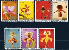 Флора Флора ^/--/^ Куба. Тропические орхидеи  (серия) 1971 г. ^_^^^ Куба. Квіти (серія) 1971 - фото фото фото