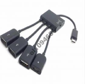 Зарядні пристрої, кабелі Зарядные устройства, кабели ^/--/^ Micro USB Hub Для Планшета , телефона на 4 порта OTG хаб ^_^^^ Micro USB Hub Для Планшета, телефону на 4 порти OTG хаб - фото фото фото