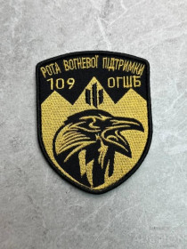 Інше Другое ^/--/^ Шеврон 109 ОГШБ 109-я отдельная горно-штурмовая бригада, рота огневой поддержки ЗСУ № 250 ^_^^^ Шеврон 109 ОГШБ 109-а окрема гірсько-штурмова бригада, рота вогневої підтримки ЗСУ No 250 - фото фото фото