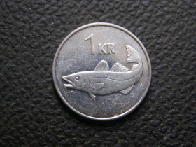 Ісландія Исландия ^/--/^ 1 крона Исландия 2005 г ^_^^^ 1 крона Ісландії 2005 - фото фото фото