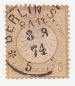 Німеччина до  року Германия до  года ^/--/^ Германия  ( империя) 1872 г. №  22 гашеная ^_^^^ Німеччина (Імперія) 1872 р. No 22 гашена - фото фото фото
