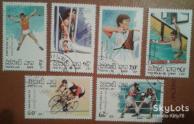Спорт Спорт ^/--/^ Лаос 1989 спорт Олимпиада Барселона Испания Mi 1155-1160 ^_^^^ Лаос 1989 спорт Олімпіада Барселона Іспанія Mi 1155-1160 - фото фото фото
