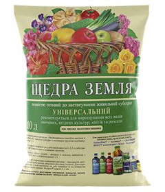Рідини, гелі від комах Жидкости, гели от насекомых ^/--/^ Грунт Щедрая Земля - 10 л ^_^^^ Ґрунт Щедра Земля - 10 л - фото фото фото