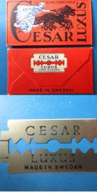 Інше Другое ^/--/^ Лезвие с этикеткой  CESAR LUXUS. Швеция, 50-60-е годы. ^_^^^ Лезо з етикеткою CESAR LUXUS. Швеція, 50-60-ті роки. - фото фото фото
