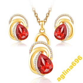 Набори Наборы ^/--/^ РОСКОШНЫЙ НАБОР СЕРЬГИ+КУЛОН Fashion /--/ 18 /--/ K gold ^_^^^ СЕРГІ+КУЛОН Fashion /--/ 18 /--/ K gold - фото фото фото