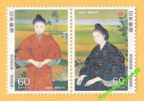 Японія Япония ^/--/^ ЖИВОПИСЬ 1986 ЯПОНИЯ Искусство Театр Полная MNH** ^_^^^ 1986 — Мистецтво Театр Повна MNH** - фото фото фото