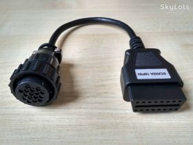 Інше Другое ^/--/^ Переходник c OBD-II 16-pin на 16-pin Scania / DAF для Autocom / Delphi... ^_^^^ Перехідник з OBD-II 16-pin на 16-pin Scania / DAF для Autocom / Delphi. .. - фото фото фото