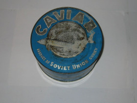 Банки Банки ^/--/^ Банка жестяная икра зернистая Caviar СССР жесть большая ^_^^^ Банку жорстка ікра зерниста Caviar СРСР жесть велика - фото фото фото