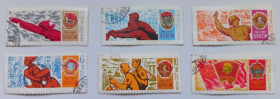 СРСР - СССР - ^/--/^ СССР 1968 50 лет ВЛКСМ, гашеные (I) ^_^^^ СРСР 1968 50 років ВЛКСМ, гашені (I) - фото фото фото