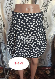 Спідниці Юбки ^/--/^ 1+1=3 Стильна міні спідниця в сердечках divided by h&amp;m ^_^^^ 1+1= 3 Стильная мини юбка в сердечках divided by h&amp;m - фото фото фото