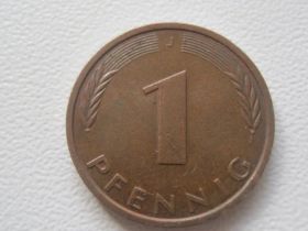 Сучасні c  року Современные c  года ^/--/^ Германия 1 пфенниг 1991 года J 28770 ^_^^^ Німеччина 1 пфеніг 1991 року J 28770 - фото фото фото