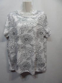 Футболки Футболки ^/--/^ ФУТБОЛКА женская трикотажная UKR 52-54 р.(XL) 064 /--/ фж (только в указанном размере, только 1 шт) ^_^^^ ФУТБОЛКА жіноча трикотажна UKR 52-54 р. (XL) 064 /--/ фж (тільки в зазначеному розмірі, тільки 1 шт) - фото фото фото