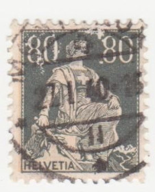 Швейцарія Швейцария ^/--/^ Швейцария 1915  г. № 134 гашеная ^_^^^ Швейцарія 1915 р. No 134 гашена - фото фото фото