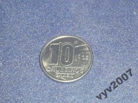 Бразилія Бразилия ^/--/^ Бразилия-1991 г.-10 крузейро ^_^^^ Бразилія-1991 р.-10 крузейро - фото фото фото