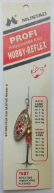 Воблери, принади Воблеры, приманки ^/--/^ Блесна-спиннер Mustad Hobby Long № 1 Red (II)  (новая) ^_^^^ Mustad Hobby Long No 1 Red (II) - фото фото фото