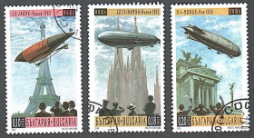 Транспорт Транспорт ^/--/^ Болгария  (2000) Воздухоплавание. Дирижабли ^_^^^ Болгарія (2000) Повітрофлювання. Дирижаблі - фото фото фото