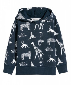 Інший одяг Другая одежда ^/--/^ В /--/ 118 Худи H&amp;M  темно синий животные  (134-140) бу ^_^^^ Худі H&amp;M темно синій тварини (134-140) бу - фото фото фото