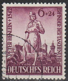 Третій Рейх (-) Третий Рейх (-) ^/--/^ 1942 - Рейх - 400 років смерті П.Хенлейна Mi.819 _гаш _2,0 € ^_^^^ 1942 - Рейх - 400 лет смерти П.Хенлейна Mi.819 _гаш _2,0 € - фото фото фото