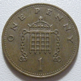 Єлизавета II (після ) Елизавета II (после ) ^/--/^ Велика Британія 1 пенні 1987 року 43046 ^_^^^ Великобритания 1 пенни 1987 года 43046 - фото фото фото