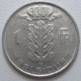 Бельгія Бельгия ^/--/^ Бельгія 1 франк 1980 року Belgique 42727 ^_^^^ Бельгия 1 франк 1980 года Belgique 42727 - фото фото фото