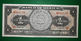 Мексика Мексика ^/--/^ Mexico 1 песо 8 версня 1954 Мексика. Календар ацтеків. Підпис тип 4. ^_^^^ Mexico 1 песо 8 версия 1954 Мексика. Календарь ацтеков. Подпись тип 4. - фото фото фото