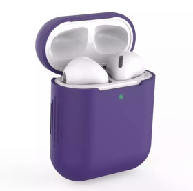 Навушники, гарнітури Наушники, гарнитуры ^/--/^ Чехол для наушников Apple Airpods 1 / 2 Фиолетовый ^_^^^ Чехол для навушників Apple Airpods 1 / 2 Фіолетовий - фото фото фото