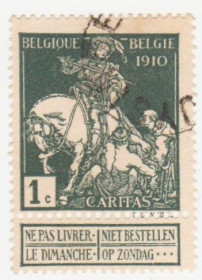 Бенілюкс Бенилюкс ^/--/^ Бельгия 1910  г. № 85 гашеная ^_^^^ Бельгія 1910 р. No 85 гашена - фото фото фото