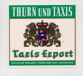 Етикетки Этикетки ^/--/^ ПИВНАЯ ЭТИКЕТКА  ПИВО TAXIS Export   ГЕРМАНИЯ  ^_^^^ Пивна етика Піво Taxis Export Німеччина - фото фото фото
