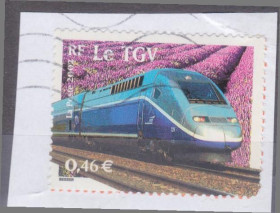 Франція Франция ^/--/^ Франция 2002 СКОРЫЙ ПОЕЗД TGV ЛОКОМОТИВ СОСТАВ ВАГОНЫ ЖЕЛЕЗНАЯ ДОРОГА Ж-Д ТРАНСПОРТ Mi.3609 гашёная ^_^^^ Франція 2002 Швидкий поїзд TGV ЛОКОМОТИВ СОСТАВ ВАГони Залізна дорога Ж-Д ТРАНСПОРТ Mi.3609 гашена - фото фото фото